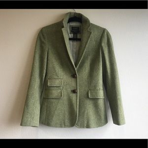 J.crew Green Wool Coat